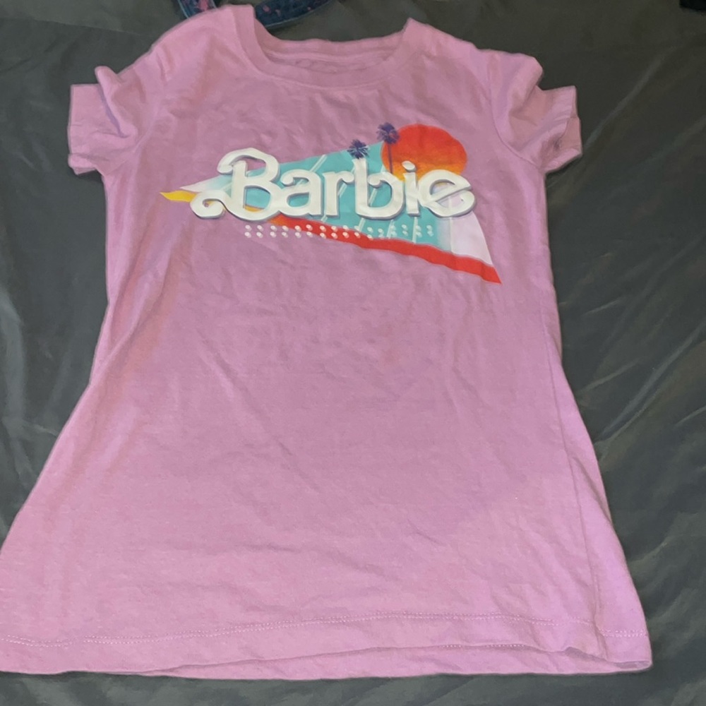 Barbie purple girl casual T-shirt